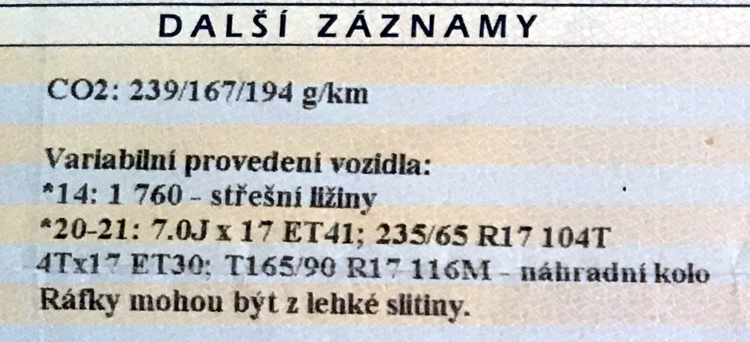 Značení pneumatik